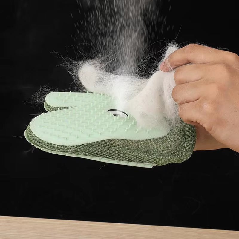 Upgrade Electrostatic Pet Grooming Gloves for Cats and Dogs