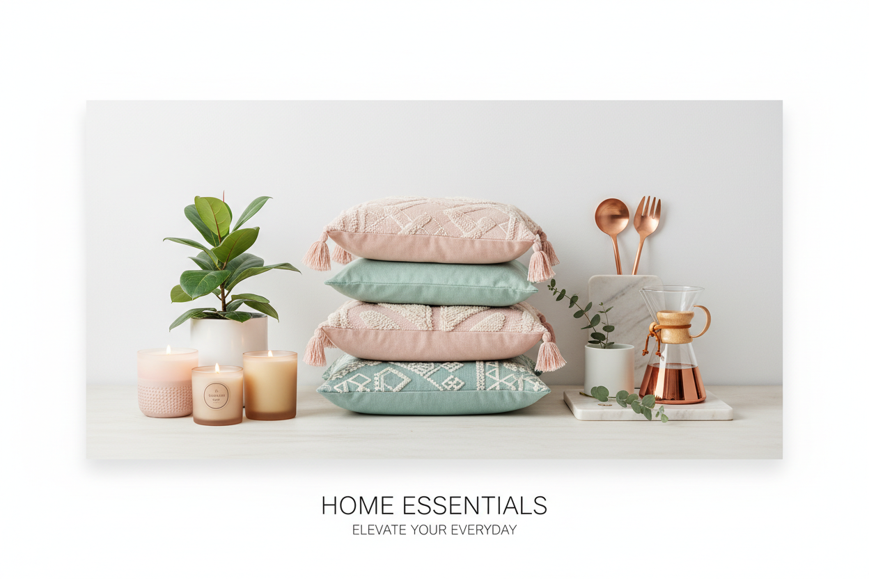 My store is sell home products,please make a banner for me